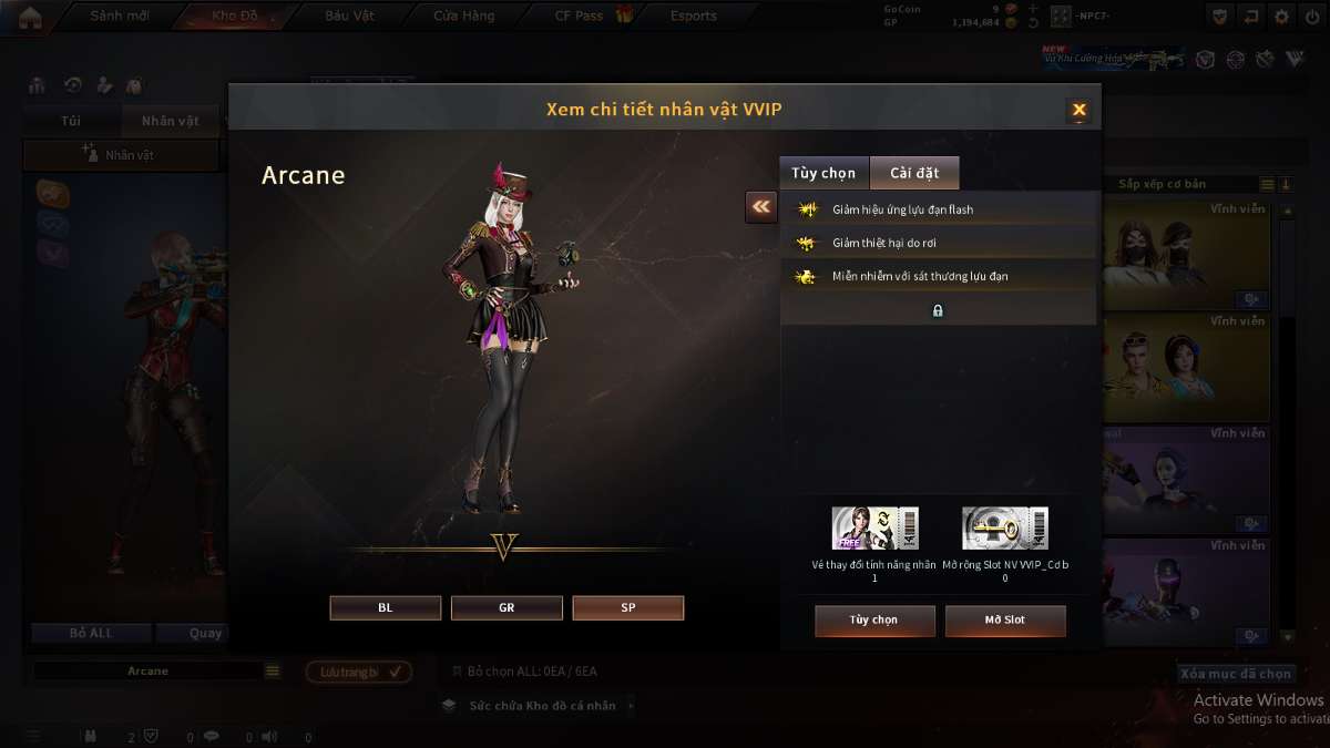 shop acc cf uy tin gia re